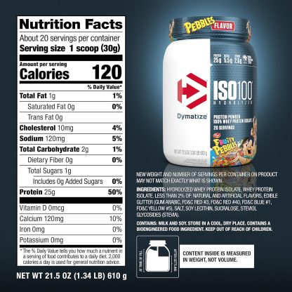 Dymatize ISO100 Hydrolyzed Protein Powder, 100% Whey Isolate... - Image 5