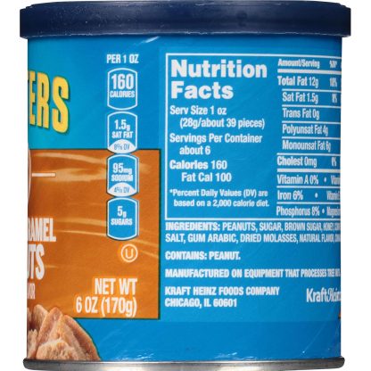 Planters Salted Caramel Flavored Peanuts (6 oz Jar) - Image 3