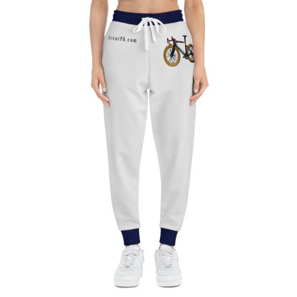 White with Blue Athletic Joggers (AOP) - Image 12