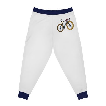 White with Blue Athletic Joggers (AOP) - Image 9