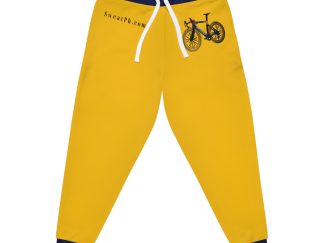 Yellow with Blue Athletic Joggers (AOP)