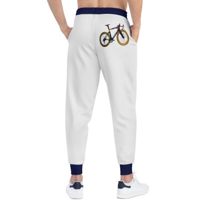 White with Blue Athletic Joggers (AOP) - Image 11