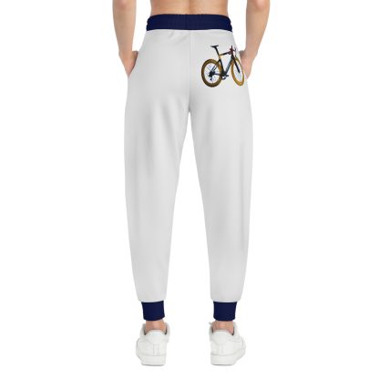 White with Blue Athletic Joggers (AOP) - Image 14