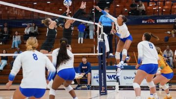 Emily, Lee on the weekly NCAA volleyball Zoom with Pitt’s