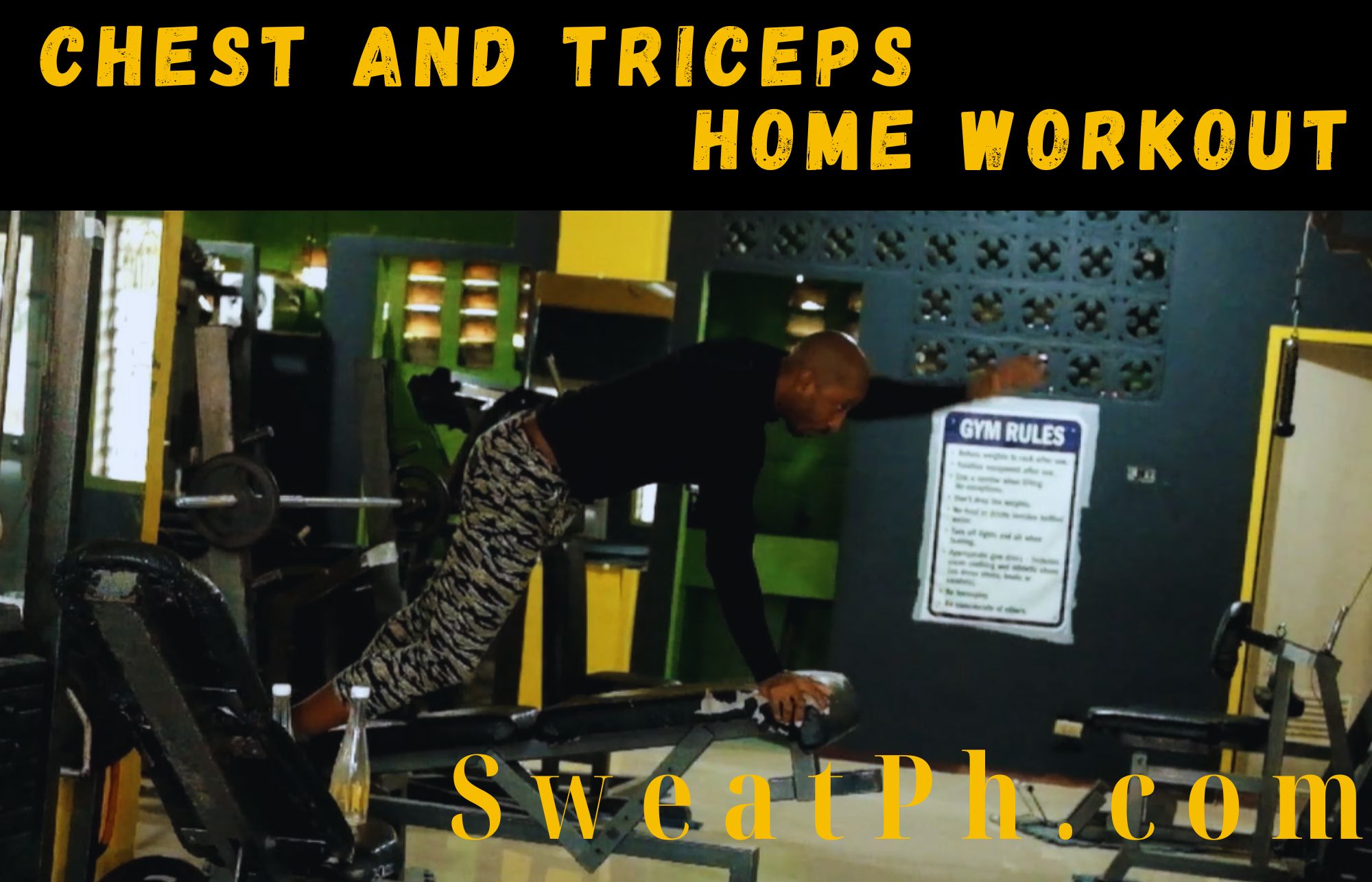 Chest and Triceps Home Workout