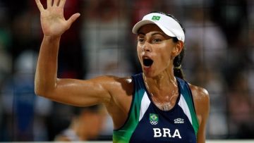 International Volleyball Hall induction celebration: Brazilian Ana Paula Henkel