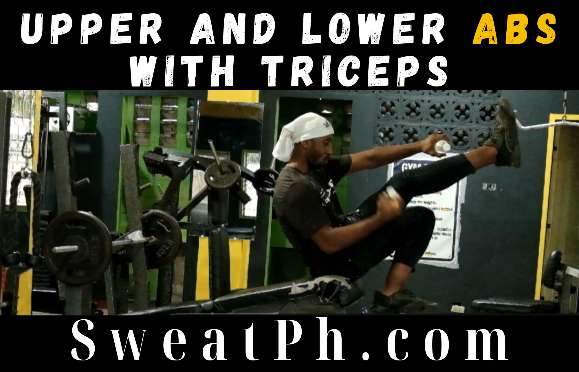 Upper and Lower abs with triceps