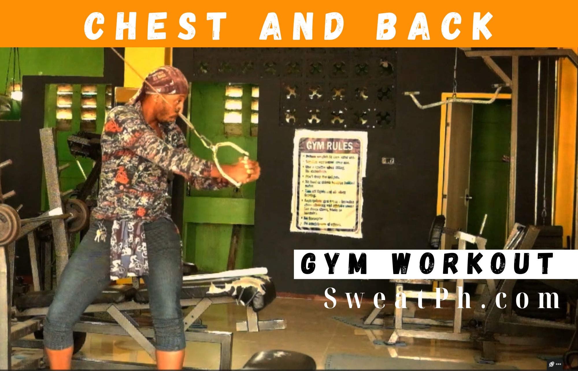 Chest and Back Gym Workout