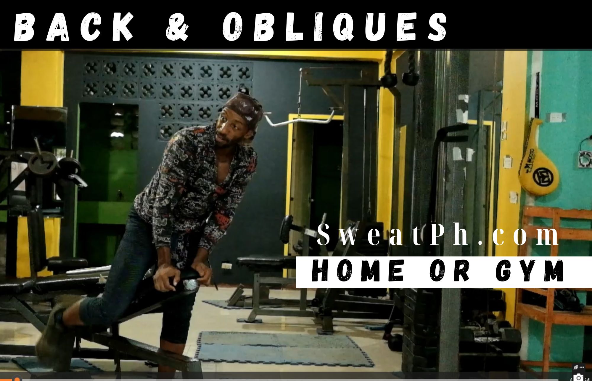 back & obliques home or gym