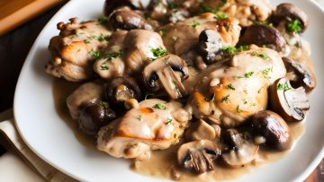 Creamy Garlic Mushroom Chicken