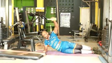 laying sideways arm raise