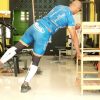 leaning on cabinet front back leg abductors