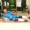 Lying side inner thigh knee tuck