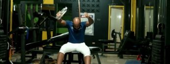 Seated alternating swimmers  slow