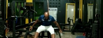 Seated altnerting swimmer
