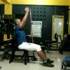 Waterbottle front raise shoulder press combo