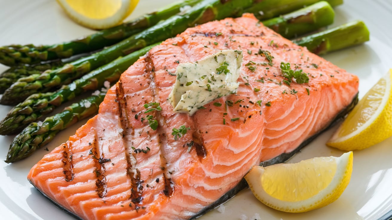 Grilled Salmon with Asparagus