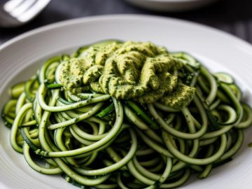 Spiralize zucchinis into noodles.